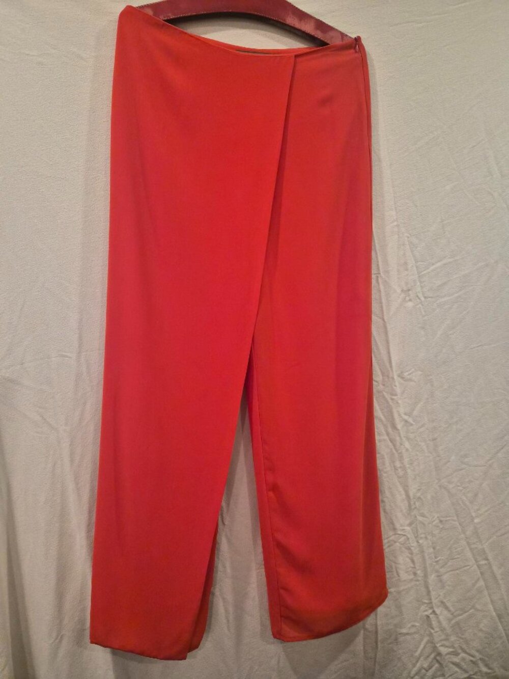 Wide leg palazzo pants with side zipper